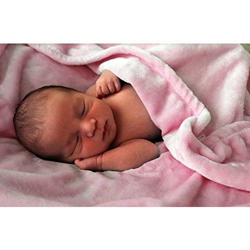Luxuriously Soft Baby Blanket - Playful Pink - 30" x 40" - Super Soft Baby Blankets for Girls and Boys | Receiving Blanket | Ideal for Newborns, Cribs, Strollers and Baby Showers by Higher Comfort