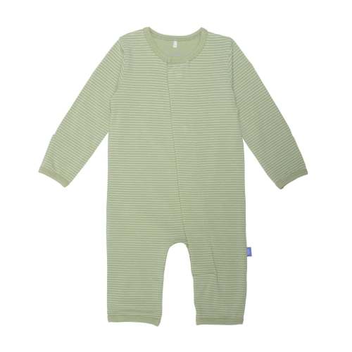 green tea skinny stripe CloudStretch™ magnetic coverall – Magnetic Me