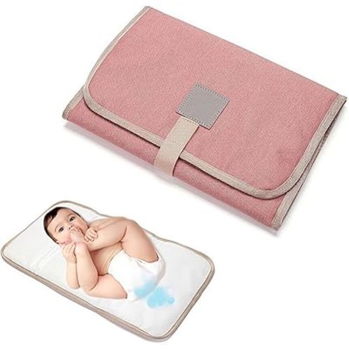 Portable Changing Pad,Foldable Baby Diaper Changing Pad,Waterproof Comfortable Diaper Pad Changing Mat,Portable Changing Mat for Travel, Home and Travel Use