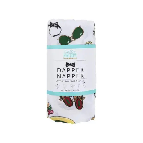 Dapper Napper Baby Muslin Swaddle Blanket: Breathable & Soft – Little Hometown