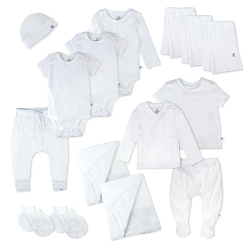 HonestBaby Baby 15-Piece Welcome Home Gift Set 100% Organic Cotton for Newborn Infant Baby Boys'', Girls', Unisex