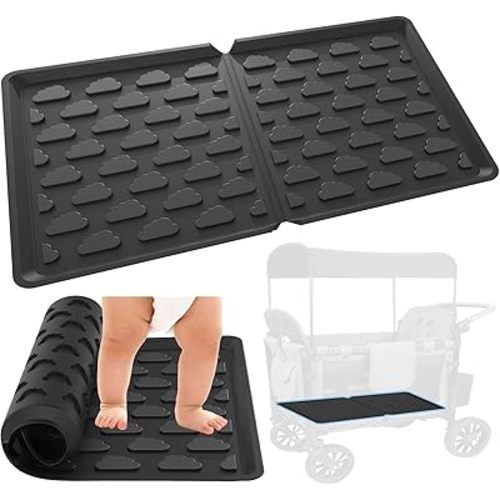 All Weather Mat for Wonderfold Wagon W4 - Silicone Mat for Wonderfold Stroller W4, Accessories for Wonderfold Wagon W4, Mat to Protect Wagon from Sand, Dirt and Water (W-4 Models Mat)