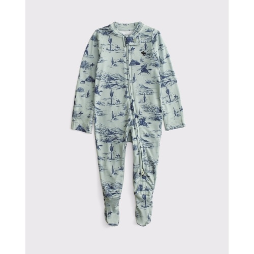 baby essential icon footed one-piece