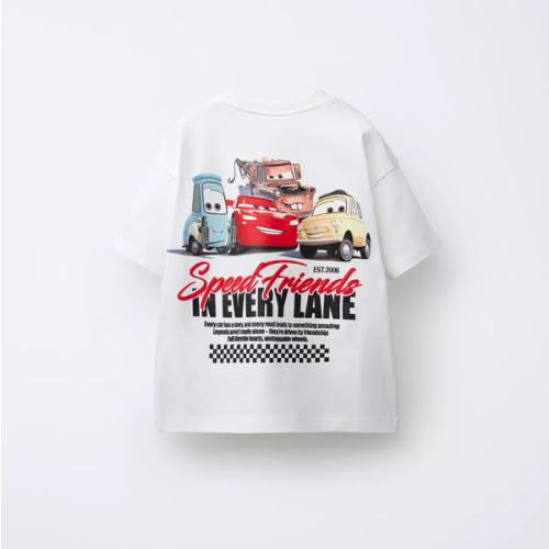 CARS LIGHTNING MCQUEEN AND FRIENDS © DISNEY T-SHIRT - White | ZARA United States