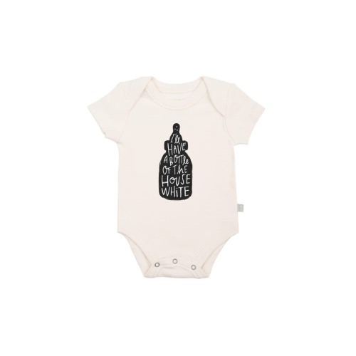 Organic Baby Graphic Bodysuit | House White
