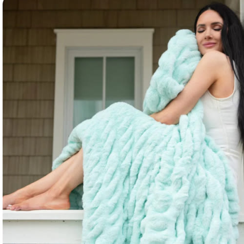 Hugs Brynley Plush Blanket | Minky Couture