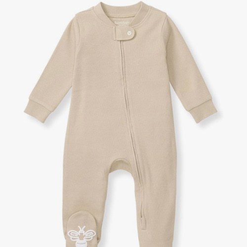 Burt's Bees Baby Boys Sleep and Play PJs, 100% Organic Cotton One-Piece Zip Front Romper Jumpsuit Pajamas