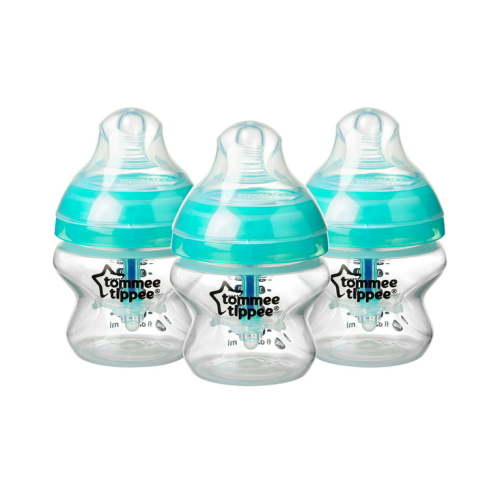 Tommee Tippee Anti-Colic Baby Bottles, Slow Flow Breast-Like Nipple and Unique Anti-Colic Venting System (5oz, 3 Count)