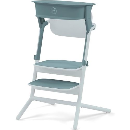 Cybex LEMO Learning Tower Accessory - Supports Children's Elevated Exploration, Easy Adjustment, Compact Size, Compatible with LEMO 2 High Chair - Stone Blue