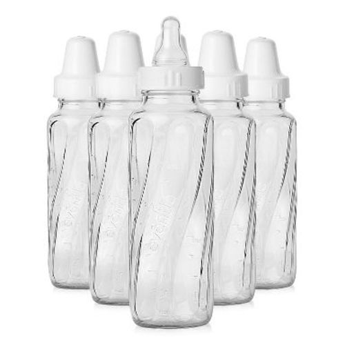 Evenflo Classic Glass Baby Bottle - Clear - 8oz/6pk