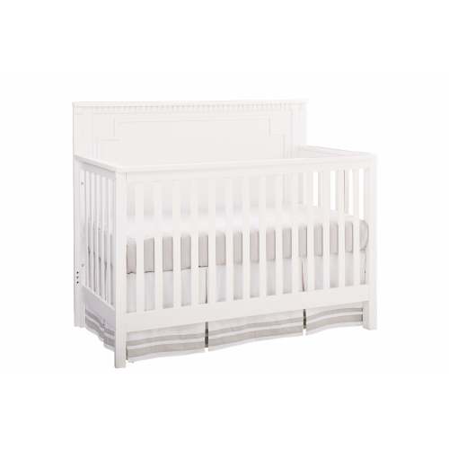 Emery Convertible Panel Crib - White