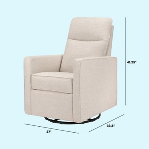 DaVinci Gabby Pillowback Swivel Glider - Beach