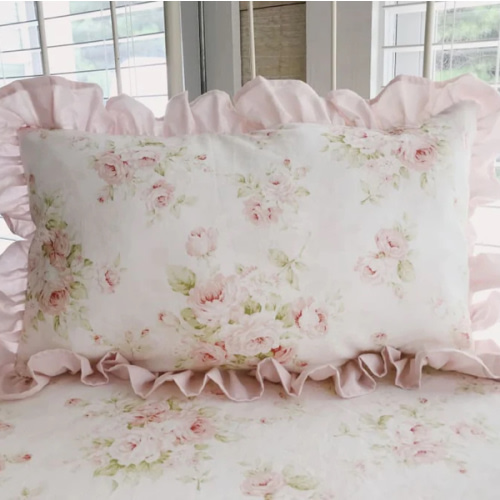 Shabby Chic Floral Crib Pillow | High Cotton Textile
