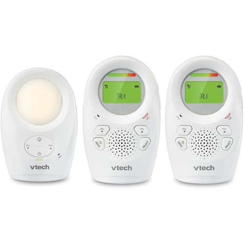 VTech DM1211-2 DM1211 Digital Audio Baby Monitor with Enhanced Range (2 Parent Units) Silver