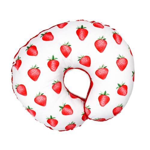 Strawberry Shortcake | Red | Girl Nursery | Nursing Pillow Cover | Berry | Breastfeeding Support Pillow Cover | Baby Shower Gift | Pink