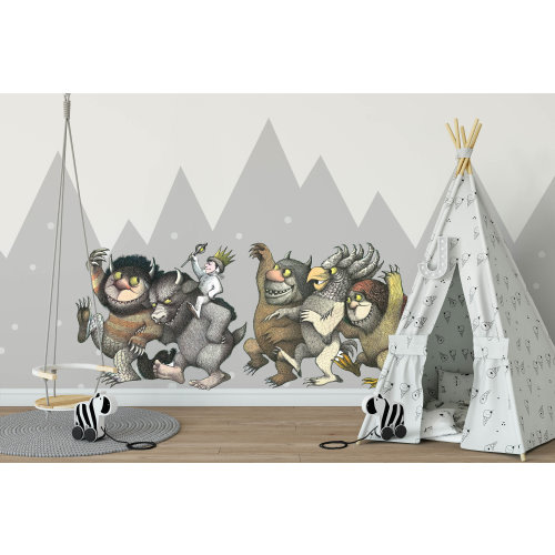 Where The Wild Things Are - Peel and Stick Reusable Wall Decals - Extra Large | FREE Delivery