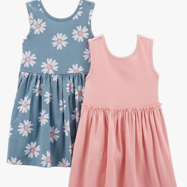 Simple Joys by Carter's baby-girls Short-sleeve and Sleeveless Dress Sets, Pack of 2