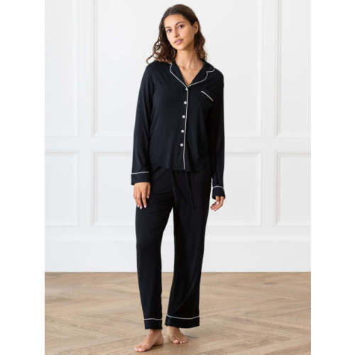 Cozy Earth Stretch-Knit Long Sleeve Bamboo Pajama Set