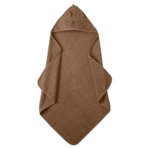 Baby Hooded Towel – Organic Cotton Baby Bath Towels – Baby Towels, Baby Bath Towels for Baby Boy, Baby Girl, 32" x 32" Super-Soft and Absorbent Baby Towels for Newborn(Bear - Natural)