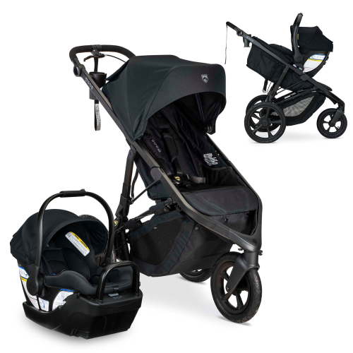 BOB Wayfinder Travel System, Infant Car Seat and Stroller Combo, Nightfall