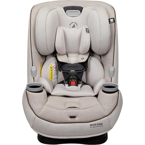 Maxi-Cosi Pria Max All-in-One Convertible Car Seat, Rear Facing Car Seat (4-40 lbs), Forward Facing Car Seat (22-65 lbs), High Back Booster Seat (40-100 lbs), Pure COSI, Desert Wonder
