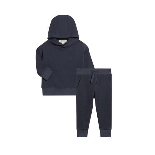 Organic 2-Piece Waffle Hoodie and Jogger Set