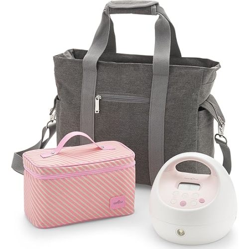Spectra - S2 Plus Electric Breast Milk Pump with Tote Bag, Bottles and Cooler for Baby Feeding