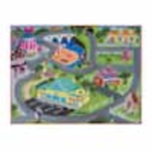 Disney Minnie Mouse Road Play Multi-Colored 4 ft. x 6 ft. Indoor Polyester Area Rug 27058