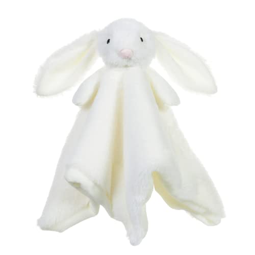 Apricot Lamb Stuffed Animals Cream Bunny Rabbit Security Blanket Infant Nursery Character Blanket Luxury Snuggler Plush Baby Lovey(Cream Bunny, 13 Inches)