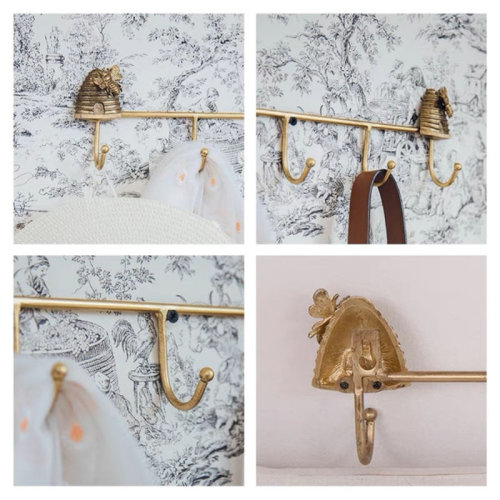 House of Hampton® Justyna Pewter 5 - Hook Coat Rack | Wayfair