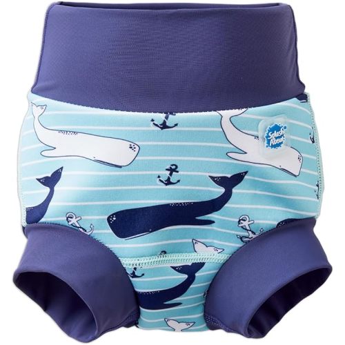 Splash About Happy Nappy Reusable Swim Diaper, Vintage Moby, 3-6 Months
