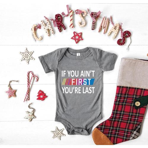 Race Day Baby Tee, If You Ain't First You're Last baby one piece, Fast Cars baby one piece, Race baby, Funny Race baby gift, ALC1424