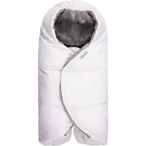 7 A.M. 7AM Enfant Nido Baby Wrap - Multifunctional Car Seat Cover for Baby Boy & Girl, Winter Stroller & Car Seat Swaddle Blankets for Babies, Micro-Fleece & Plush Lined (Small)