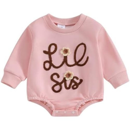 Toddler Baby Sister Romper Big Sister Little Sister Matching Clothes Fall Outfit Infant Newborn Sweatshirt Outfit