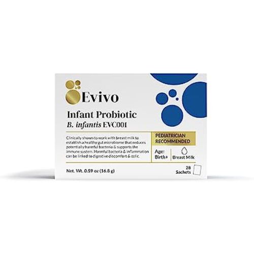 Evivo Award Winning Probiotic for Infants | Ages 0-36 Months | Helps with Colic Symptoms, Reflux, Constipation & Gas | Tasteless Powder