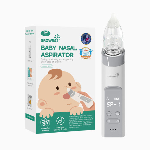 GROWNSY Electric Nasal Aspirator with 3 Silicone Tips
