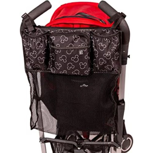 Disney Baby by J.L. Childress Cups 'N Cargo Universal Stroller Organizer & Accessory, Mickey Black