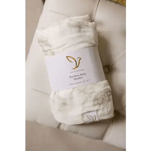Safari Toile Bamboo Baby Blanket