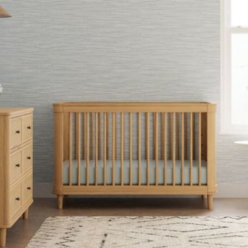 Namesake Marin with Cane 3-in-1 Convertible Crib - Honey and Honey Cane