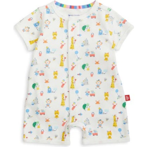 Seaside Sand Squad Organic Cotton Magnetic Romper