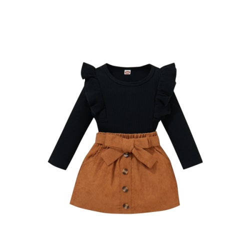 ADDY Corduroy Skirt Outfit - Hazel & Bo