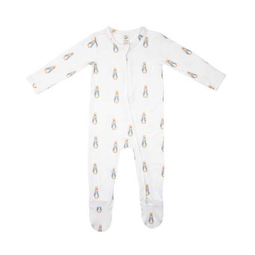 Zip Footie in Rabbit