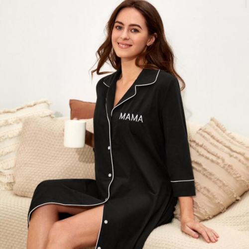 Mama Night Gown long sleeve