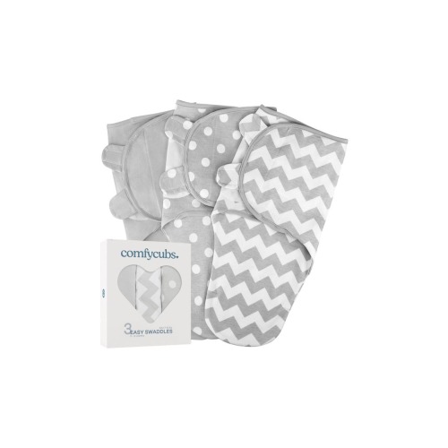 Easy Swaddle Blankets - Pack of 3, Small/Medium