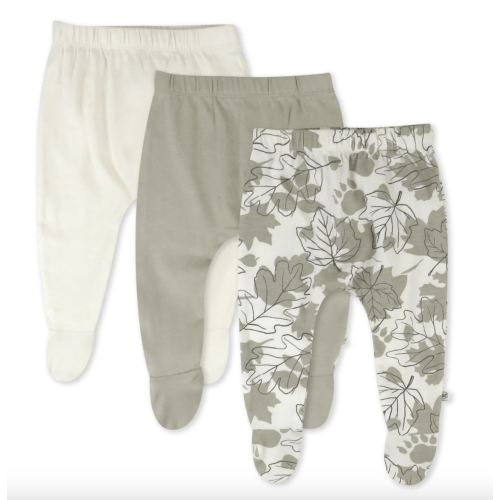 3-Pack Organic Cotton Footed Pants | Honest Baby Clothing