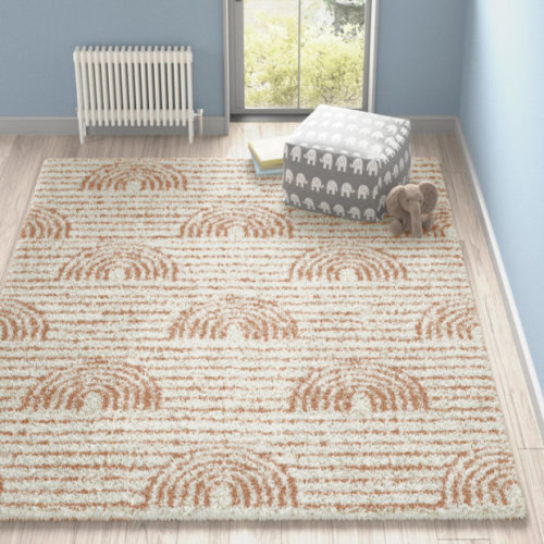 Mistana Baby & Kids Alec Rainbow Shag Area Rug