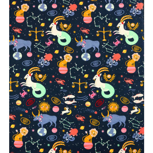 Multicolor Animals In Constellations Super Snuggle Flannel Fabric