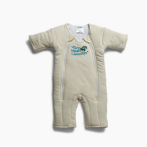 Baby Merlin's Magic Sleepsuit Cotton Swaddle Transition Product - Cream, 6-9 Months