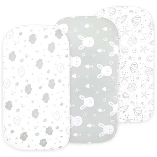 Sunside Sails Farallones Sunside Sails 3 Piece Bassinet Sheet Set | Wayfair