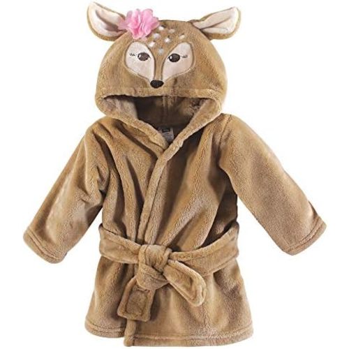 Hudson Baby Unisex Baby Plush Animal Face Bathrobe